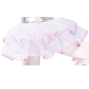 Mesh Double Layer Petticoat Tutu with Contrast Trim